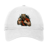 Bear Master Angry Adjustable Cap | Artistshot