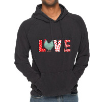 Chickens Valentines Day Love Valentine Cute Hearts Vintage Hoodie | Artistshot