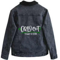 Girl Power Scout Life Cookie Girl Cookie Dealer Tr Unisex Sherpa-lined Denim Jacket | Artistshot