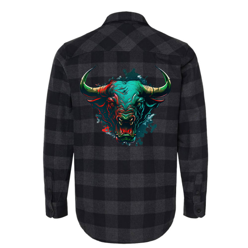 Bull Angry Flannel Shirt by HayesHewitt00 | Artistshot