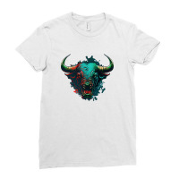 Bull Angry Ladies Fitted T-shirt | Artistshot