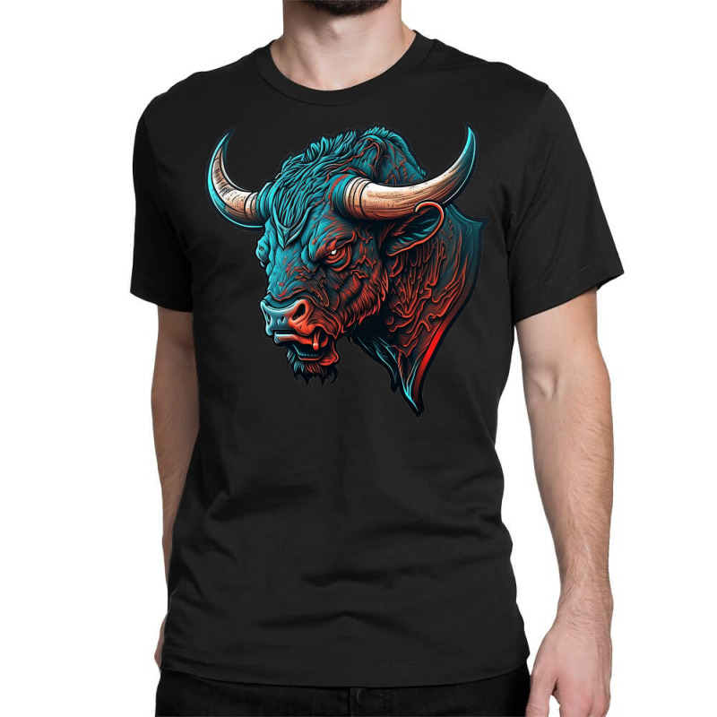 Bull Angry Classic T-shirt by HayesHewitt00 | Artistshot