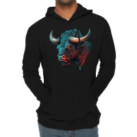 Bull Angry Lightweight Hoodie | Artistshot