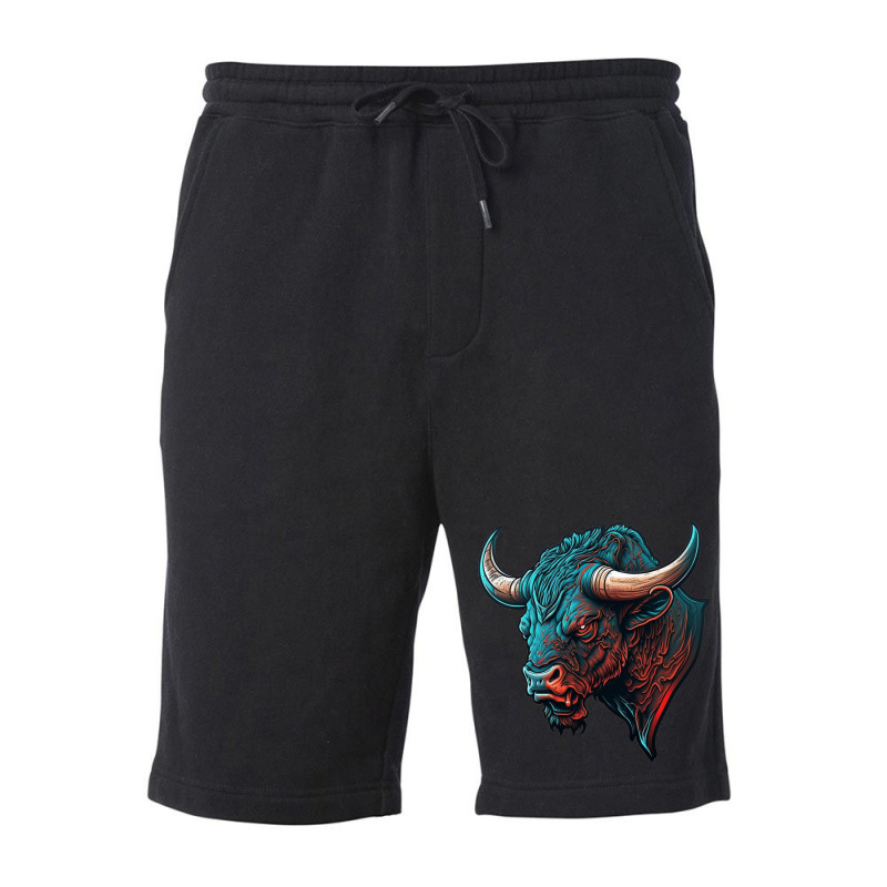 Bull Angry Fleece Short by HayesHewitt00 | Artistshot