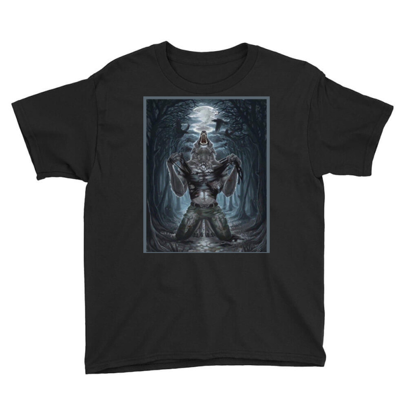 Werewolf Ripping Off Shirt Meme Youth Tee | Artistshot