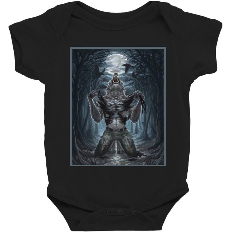 Werewolf Ripping Off Shirt Meme Baby Bodysuit | Artistshot