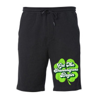 Groovy St Patricks Day Let The Shenanigans Begin W Fleece Short | Artistshot