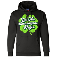 Groovy St Patricks Day Let The Shenanigans Begin W Champion Hoodie | Artistshot