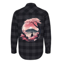 Mount Fuji Cherry Blossoms Geisha Japanese Garden Flannel Shirt | Artistshot