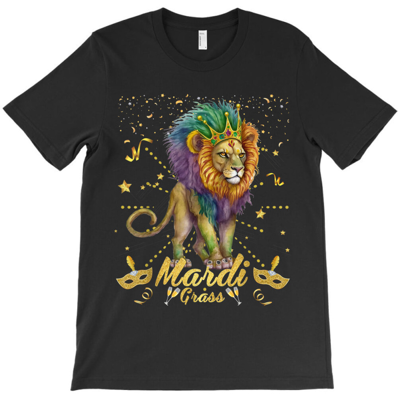 Funny Mardi Gras Roars With The King Of The Jungle T-shirt | Artistshot