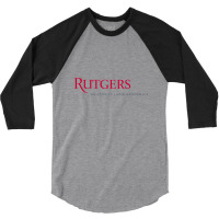 Rutgers University New Brunswick Logotype 3/4 Sleeve Shirt | Artistshot