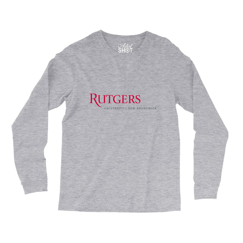 Rutgers University New Brunswick Logotype Long Sleeve Shirts | Artistshot