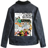 Build A Bridge Unisex Sherpa-lined Denim Jacket | Artistshot