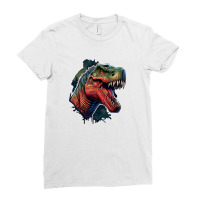 Dinosaurus Angry Ladies Fitted T-shirt | Artistshot