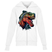 Dinosaurus Angry Youth Zipper Hoodie | Artistshot