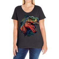 Dinosaurus Angry Ladies Curvy T-shirt | Artistshot