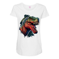 Dinosaurus Angry Maternity Scoop Neck T-shirt | Artistshot