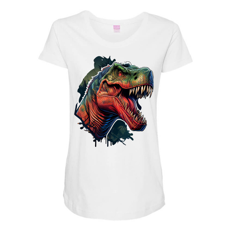 Dinosaurus Angry Maternity Scoop Neck T-shirt by Tobiasoey18 | Artistshot