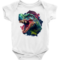 Dinosaurus Angry Baby Bodysuit | Artistshot