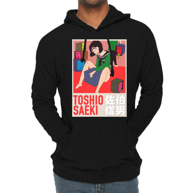 Toshio Saeki Sitting With Box Lightweight Hoodie | Artistshot