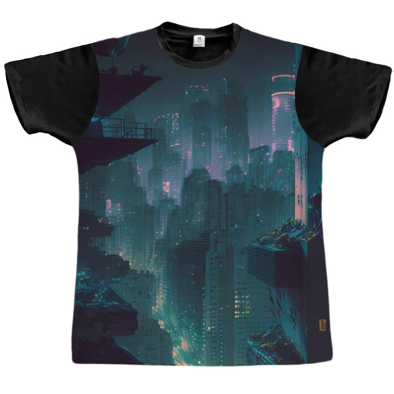 The Dark City Xi Graphic T-shirt by Haven Treasures | Artistshot