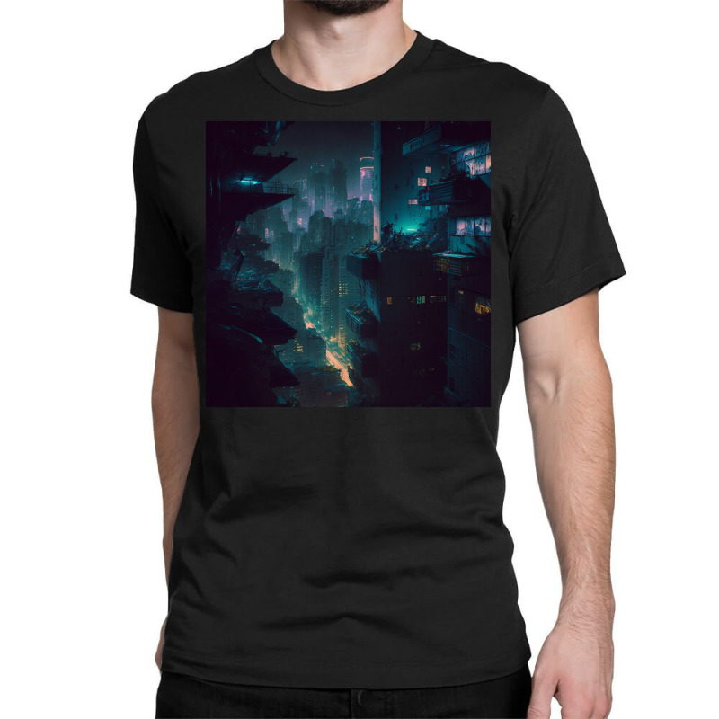 The Dark City Xi Classic T-shirt by Haven Treasures | Artistshot