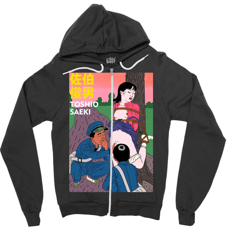 Toshio Saeki Girl And Tree Zipper Hoodie | Artistshot