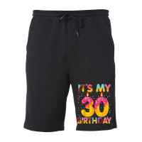 It's My 30th Birthday Sweet Donut 30 Years Old Fun Fleece Short | Artistshot