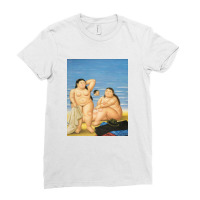 Nudes On The Beach Ladies Fitted T-shirt | Artistshot