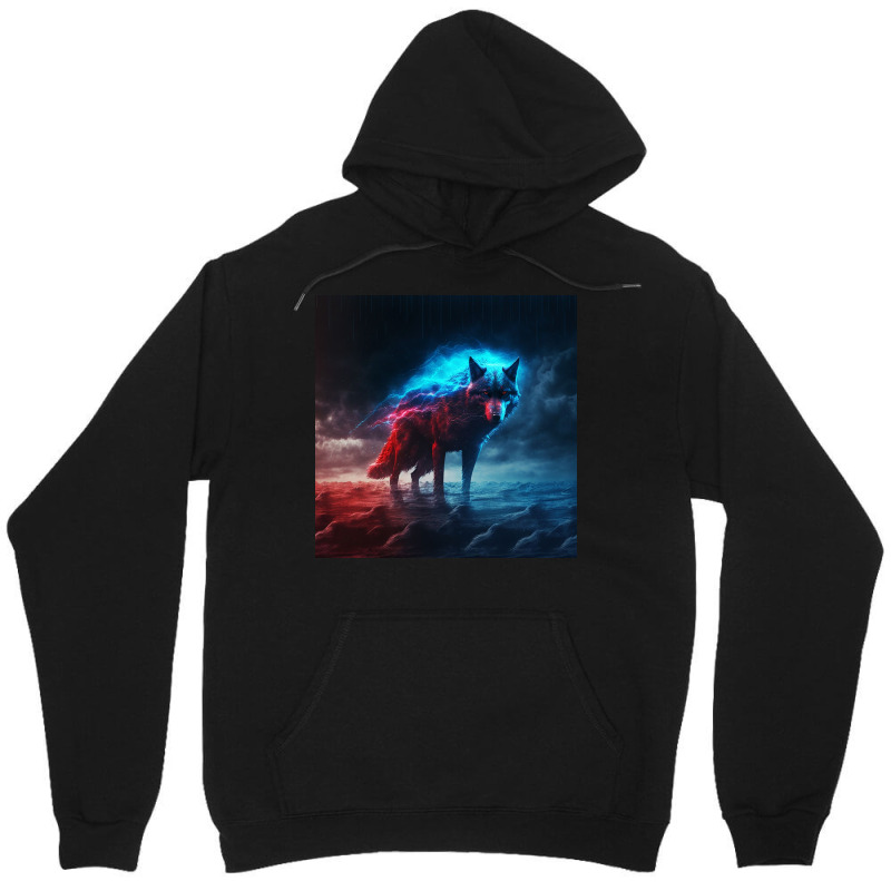 Fox Leaping Into River To Swim Unisex Hoodie by TheDol | Artistshot