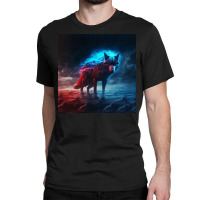 Fox Leaping Into River To Swim Classic T-shirt | Artistshot