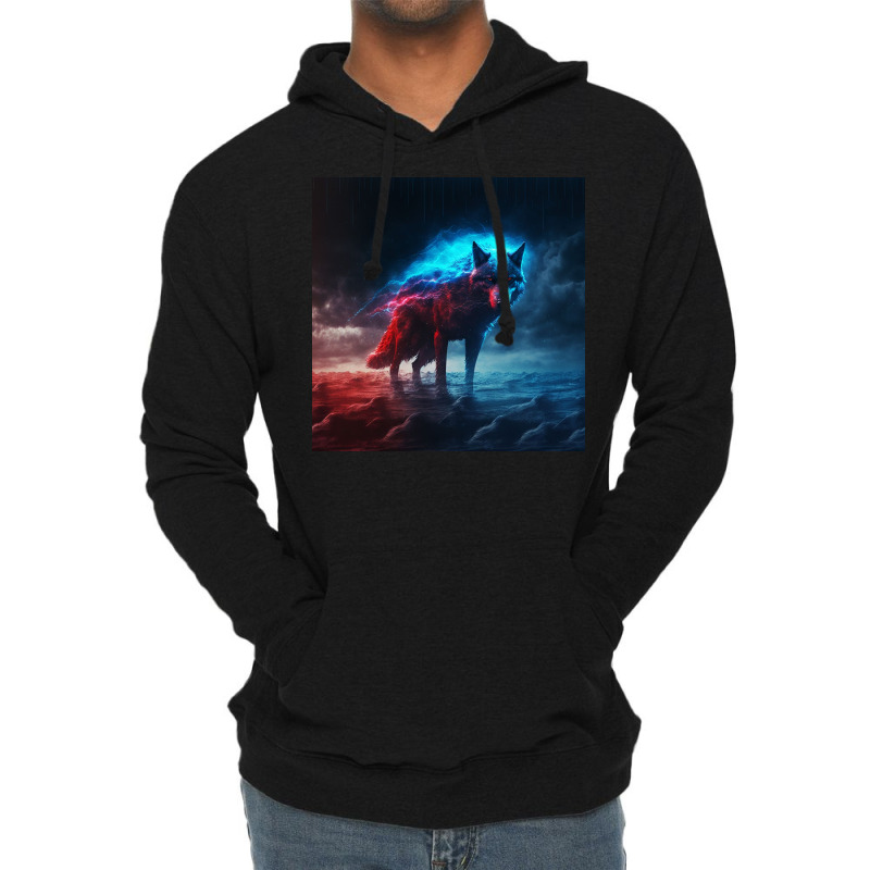 Fox Leaping Into River To Swim Lightweight Hoodie by TheDol | Artistshot