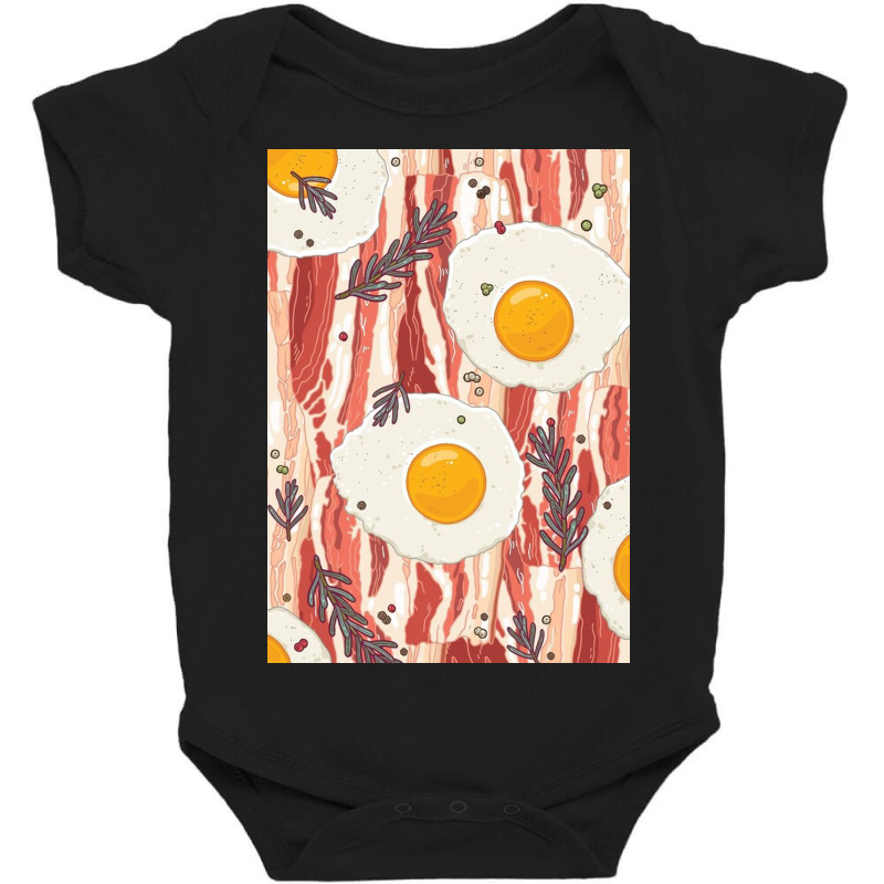 Bacon And Eggs Baby Bodysuit by carlduncan | Artistshot