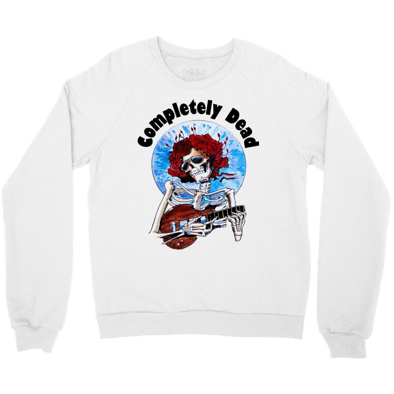 Guitar Grateful Skull Crewneck Sweatshirt | Artistshot