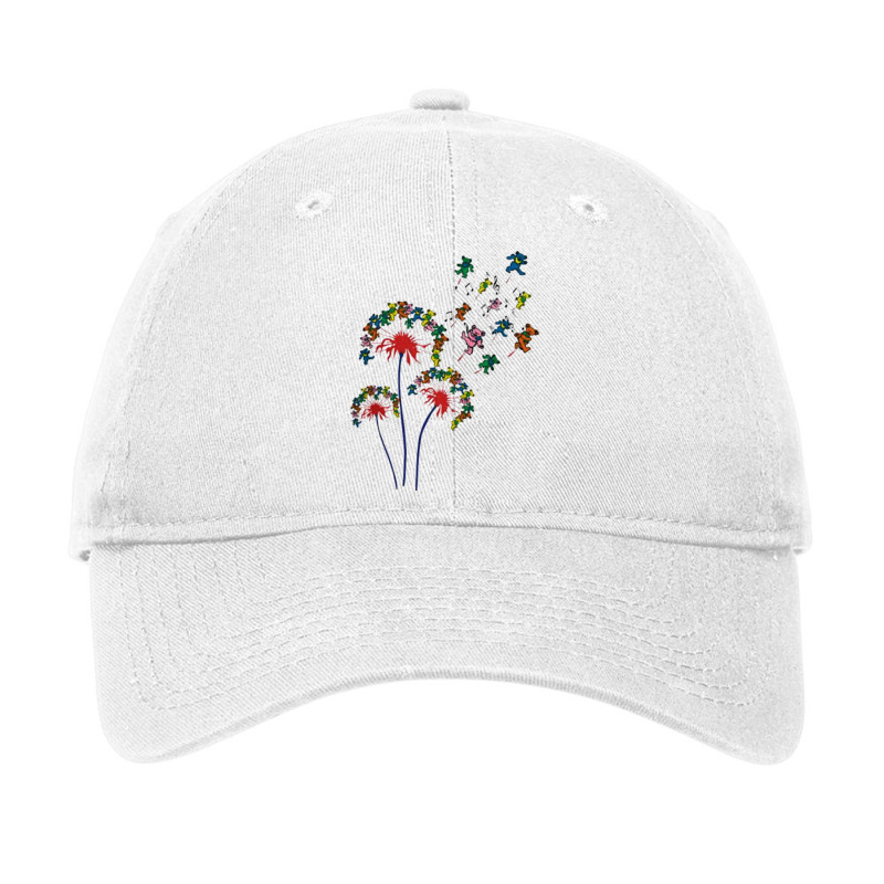 Flower Grateful Fly Adjustable Cap | Artistshot