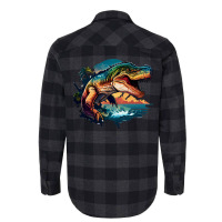 Dinosaurus Ocean Flannel Shirt | Artistshot