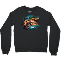 Dinosaurus Ocean Crewneck Sweatshirt | Artistshot