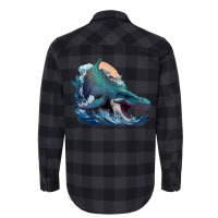 Dinosaurus Ocean Flannel Shirt | Artistshot