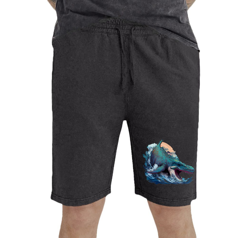 Dinosaurus Ocean Vintage Short by UrielTurner100 | Artistshot