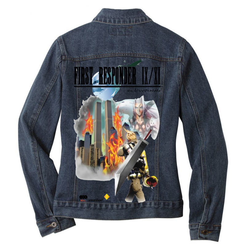 Final Fantasy First Responder Shirt Ladies Denim Jacket by JosephCatalano | Artistshot