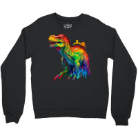 Dinosaurus Rainbow Crewneck Sweatshirt | Artistshot