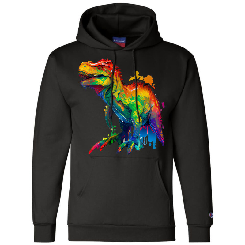 Dinosaurus Rainbow Champion Hoodie by UrielTurner100 | Artistshot