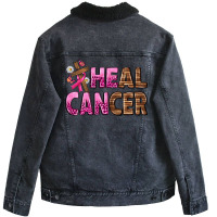 Heal Cancer Unisex Sherpa-lined Denim Jacket | Artistshot