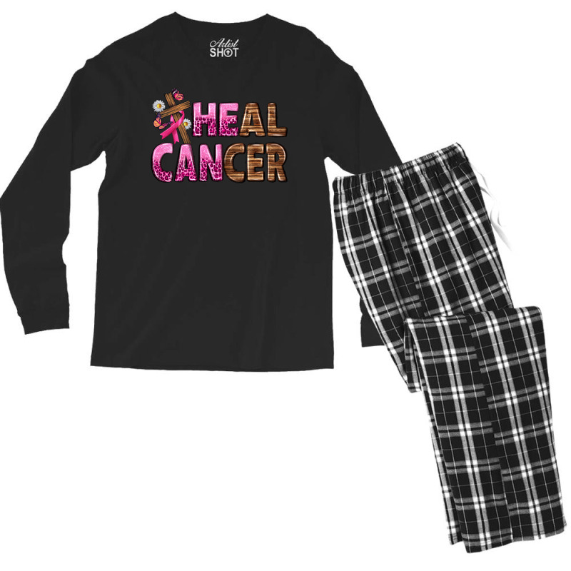 Heal Cancer Men's Long Sleeve Pajama Set | Artistshot