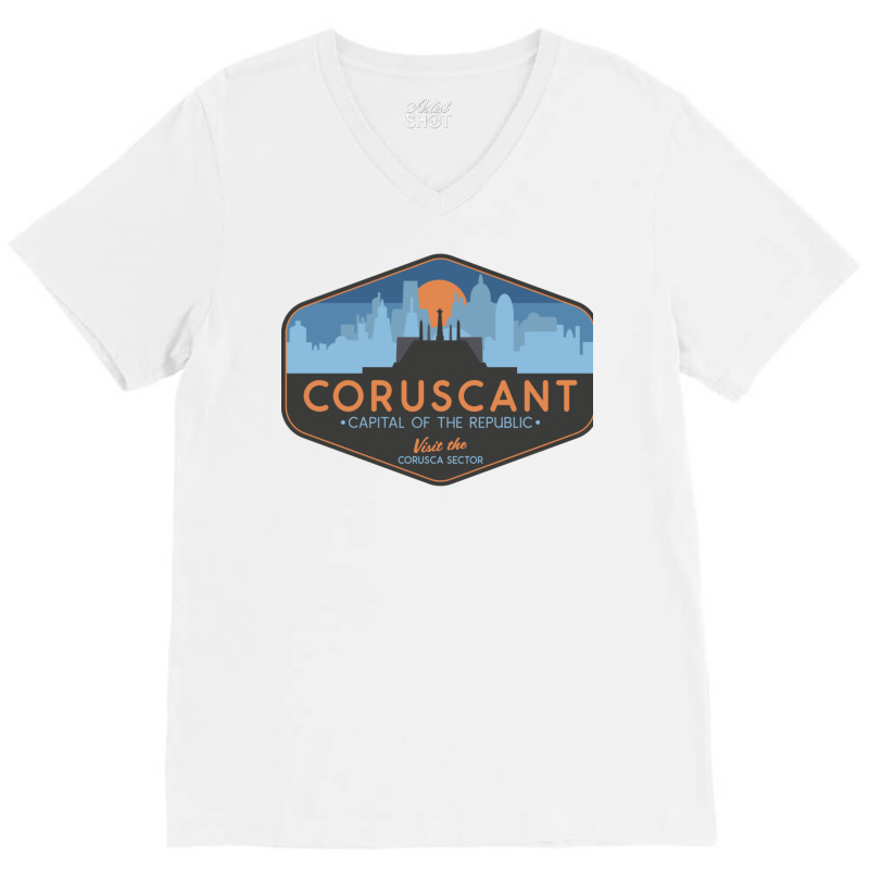 Coruscant   Capital Of The Republic V-neck Tee | Artistshot