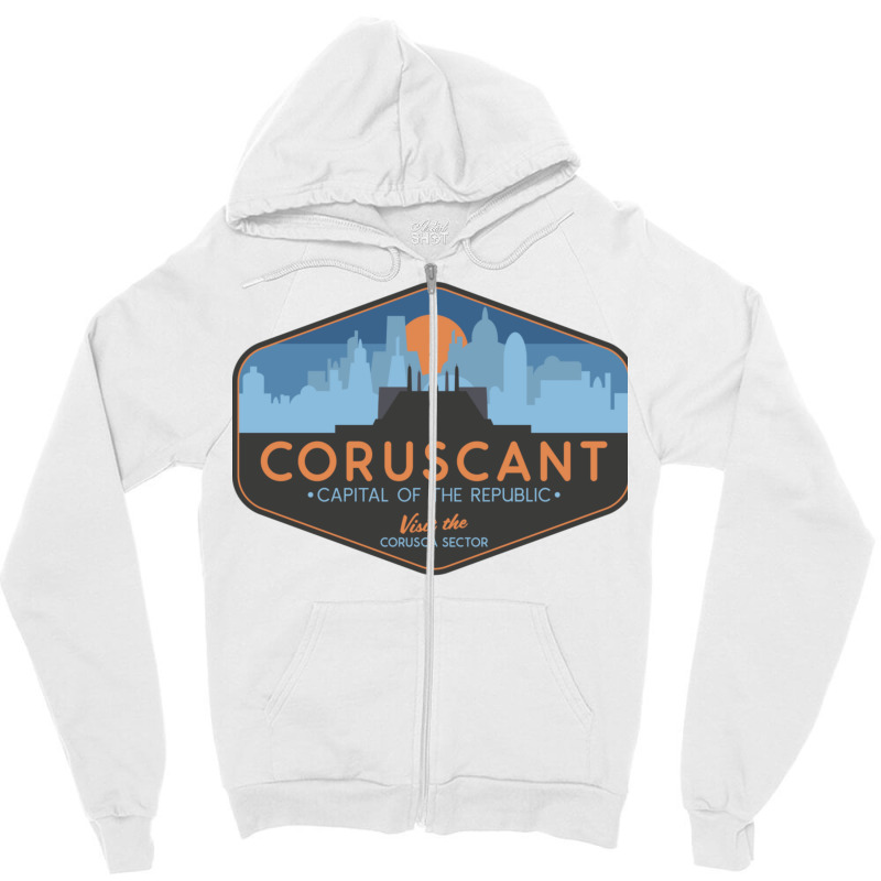 Coruscant   Capital Of The Republic Zipper Hoodie | Artistshot