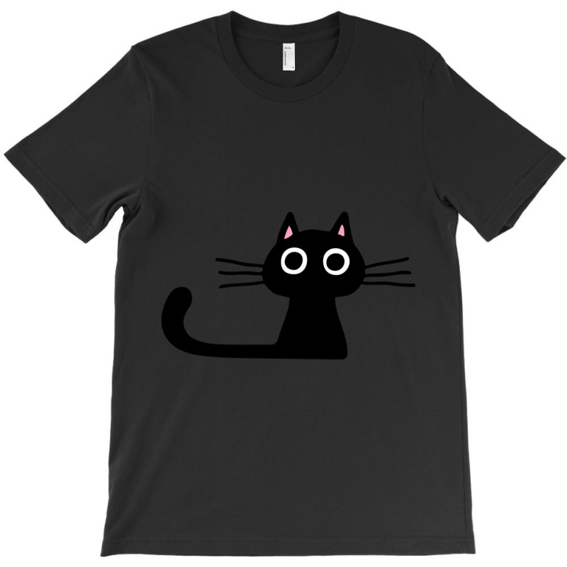 Cutie Kitty Cat Wide Eyed Black Kitten T-shirt | Artistshot