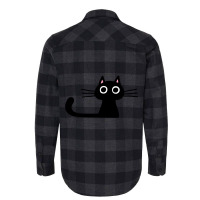 Cutie Kitty Cat Wide Eyed Black Kitten Flannel Shirt | Artistshot