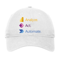 Analyze. Act. Automate. Adjustable Cap | Artistshot