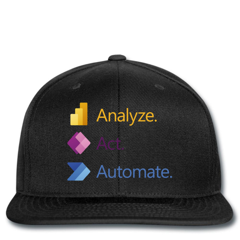 Analyze. Act. Automate. Printed hat by VirginiaLynetteScott | Artistshot